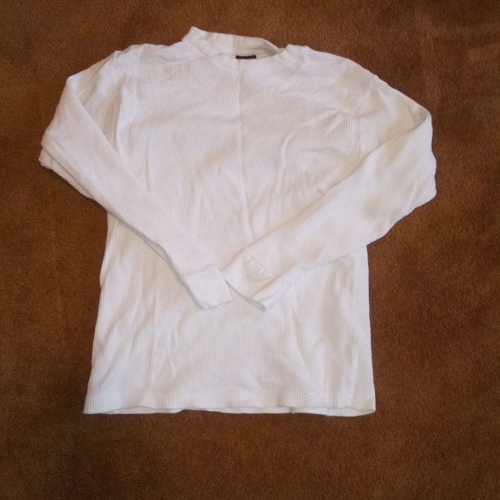 Mens large white thermal